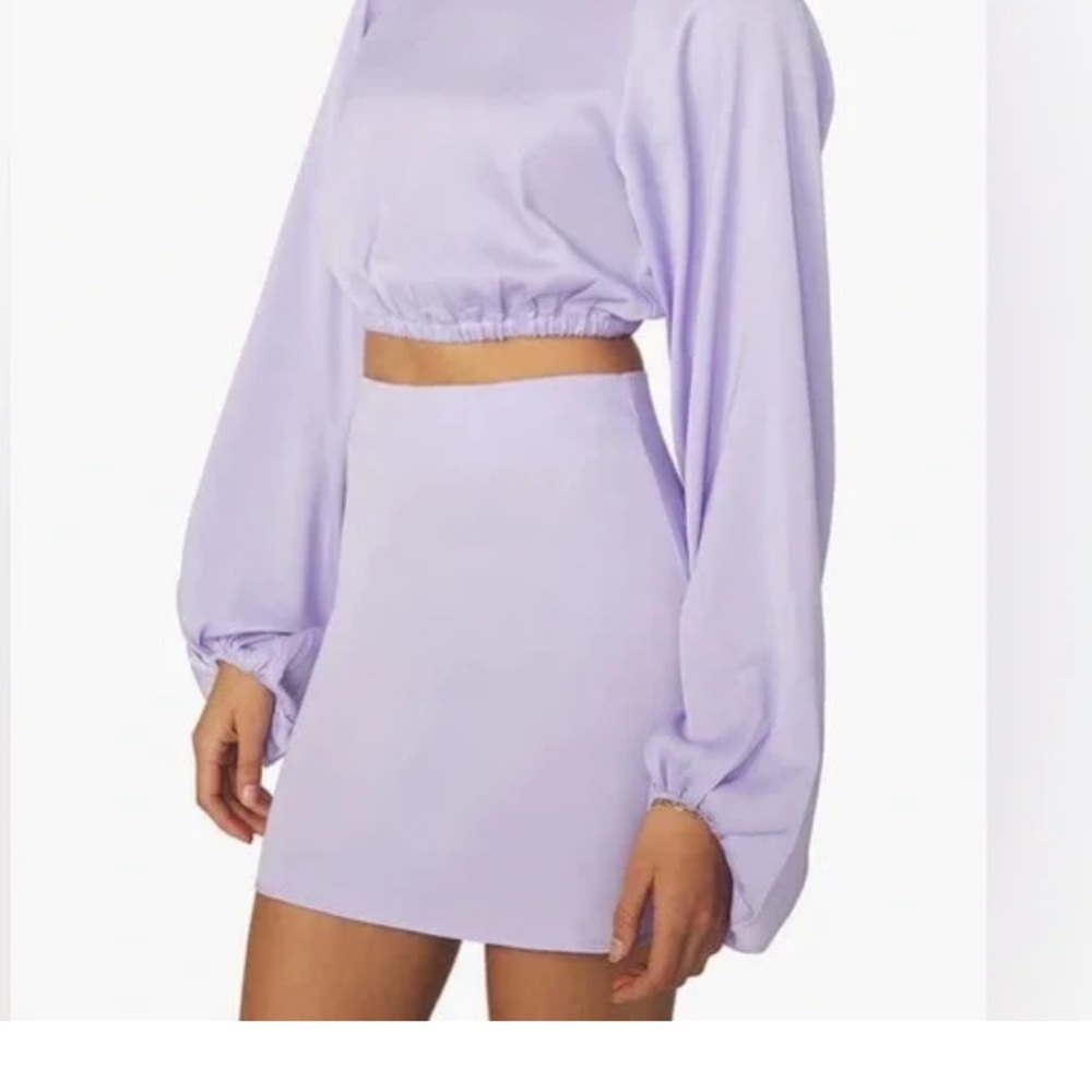 We wore what mini slip skirt